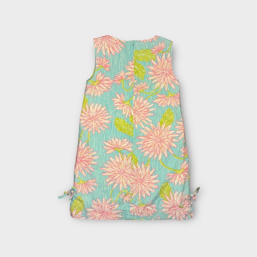 Lilly Pulitzer Pink Floral Blue Dress - Picture 5 of 5